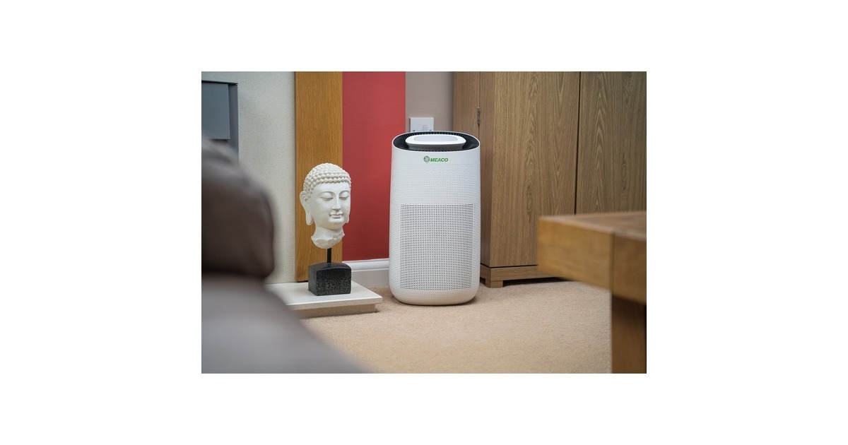 Meaco Clean CA-HEPA 76x5 WLAN Luftreiniger(weiß, 50 Watt)
