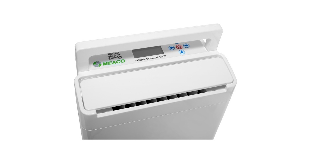 Meaco Luftentfeuchter DD8L Zambezi, mit Ionisator und Nano-Filter(weiß, 660 Watt, für Räume bis zu 46m²)