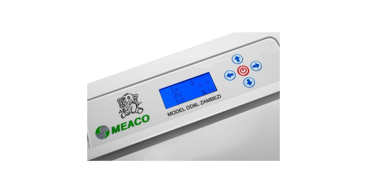 Meaco Luftentfeuchter DD8L Zambezi, mit Ionisator und Nano-Filter(weiß, 660 Watt, für Räume bis zu 46m²)