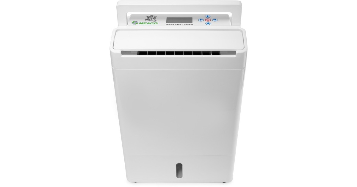 Meaco Luftentfeuchter DD8L Zambezi, mit Ionisator und Nano-Filter(weiß, 660 Watt, für Räume bis zu 46m²)