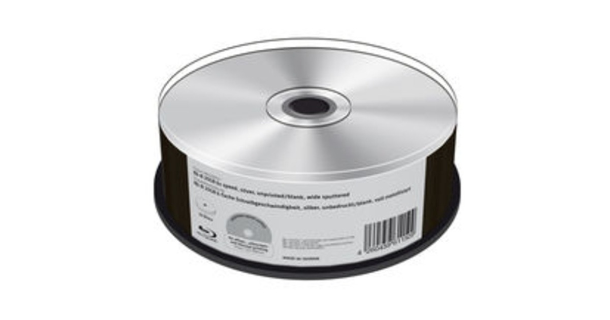 MediaRange BD-R 25 GB, Blu-ray-Rohlinge(6fach, 25 Stück)