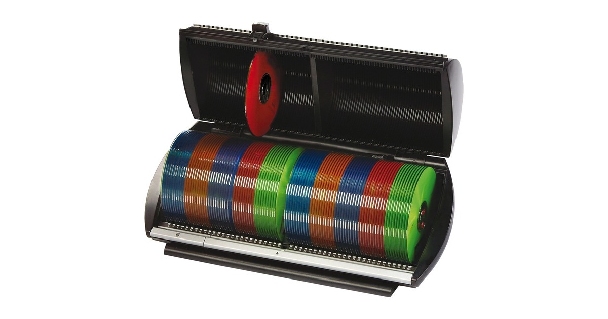 MediaRange CD/DVD Selector 100, Aufbewahrung(schwarz, Retail)