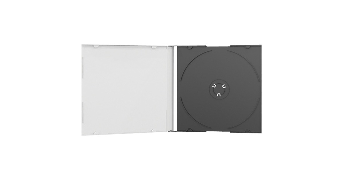 MediaRange CD Slimcase black (100 Stück), Schutzhülle(Bulk)