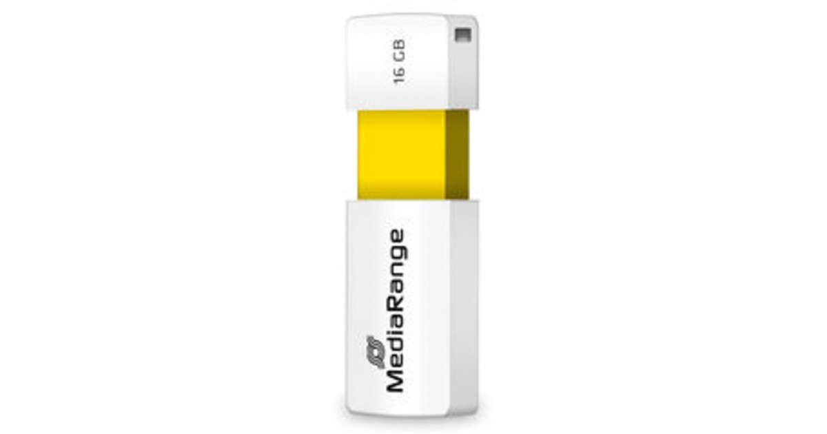 MediaRange Color Edition 16 GB, USB-Stick(weiß/gelb, USB-A 2.0)