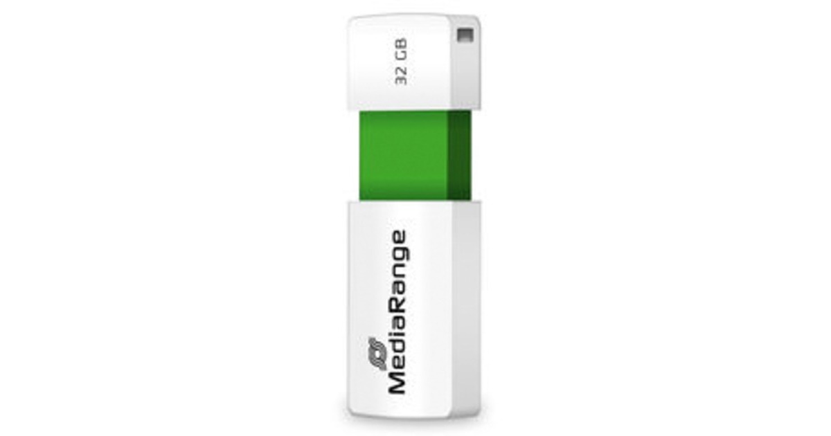 MediaRange Color Edition 32 GB, USB-Stick(weiß/grün, USB-A 2.0)