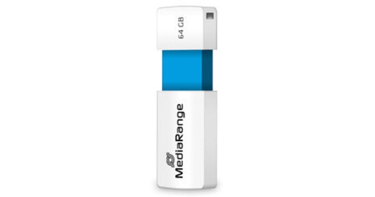 MediaRange Color Edition 64 GB, USB-Stick(weiß/hellblau, USB-A 2.0)