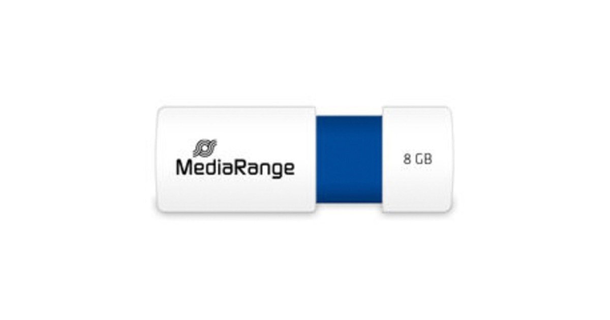 MediaRange Color Edition 8 GB, USB-Stick(weiß/blau, USB-A 2.0)