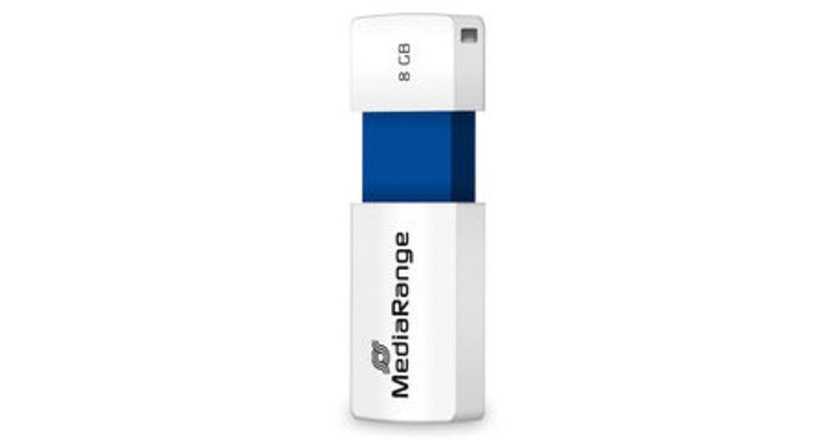 MediaRange Color Edition 8 GB, USB-Stick(weiß/blau, USB-A 2.0)