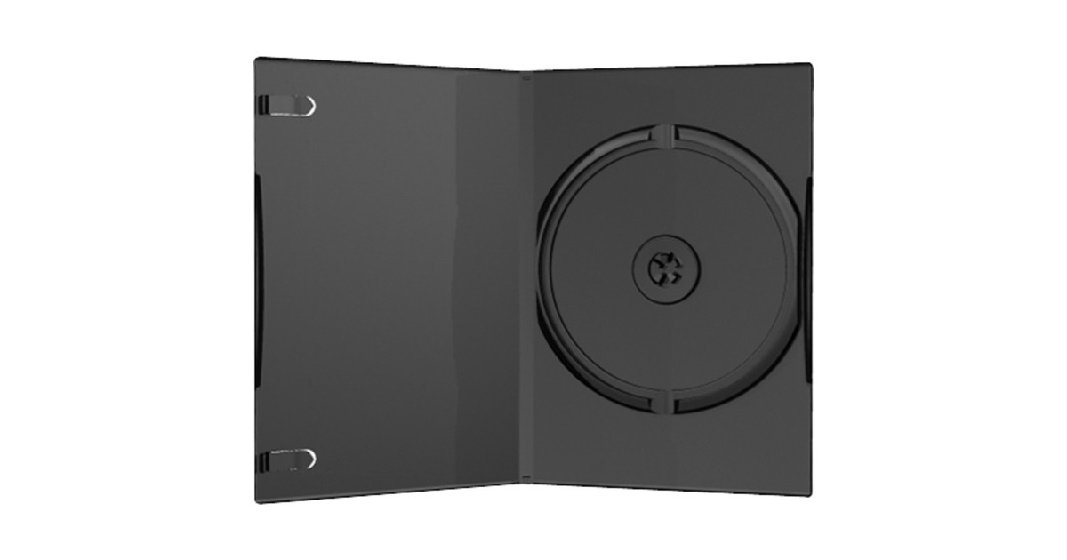 MediaRange DVD Case Single black (50 Stück), Schutzhülle(schwarz, Bulk)