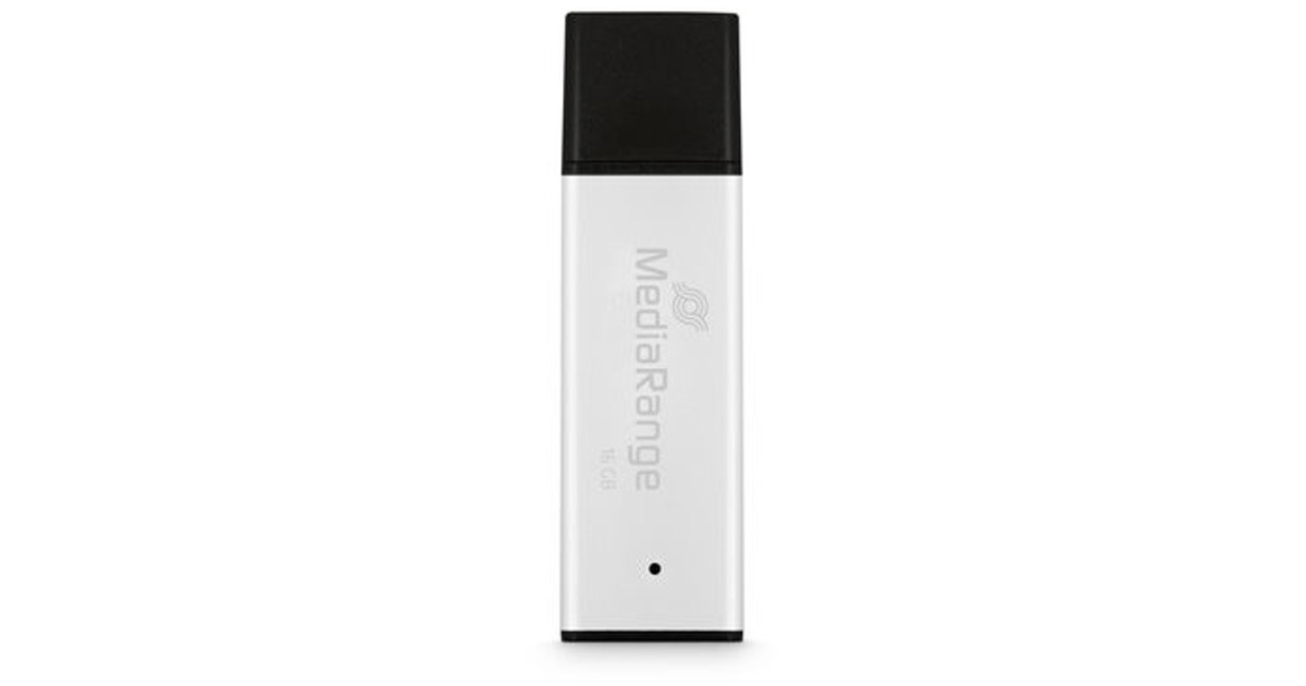 MediaRange High Performance 16 GB, USB-Stick(silber/schwarz, USB-A 3.2 Gen 1)