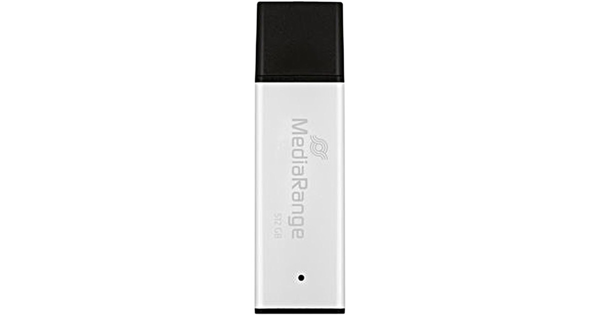 MediaRange High Performance 512 GB, USB-Stick(silber/schwarz, USB-A 3.2 Gen 1)