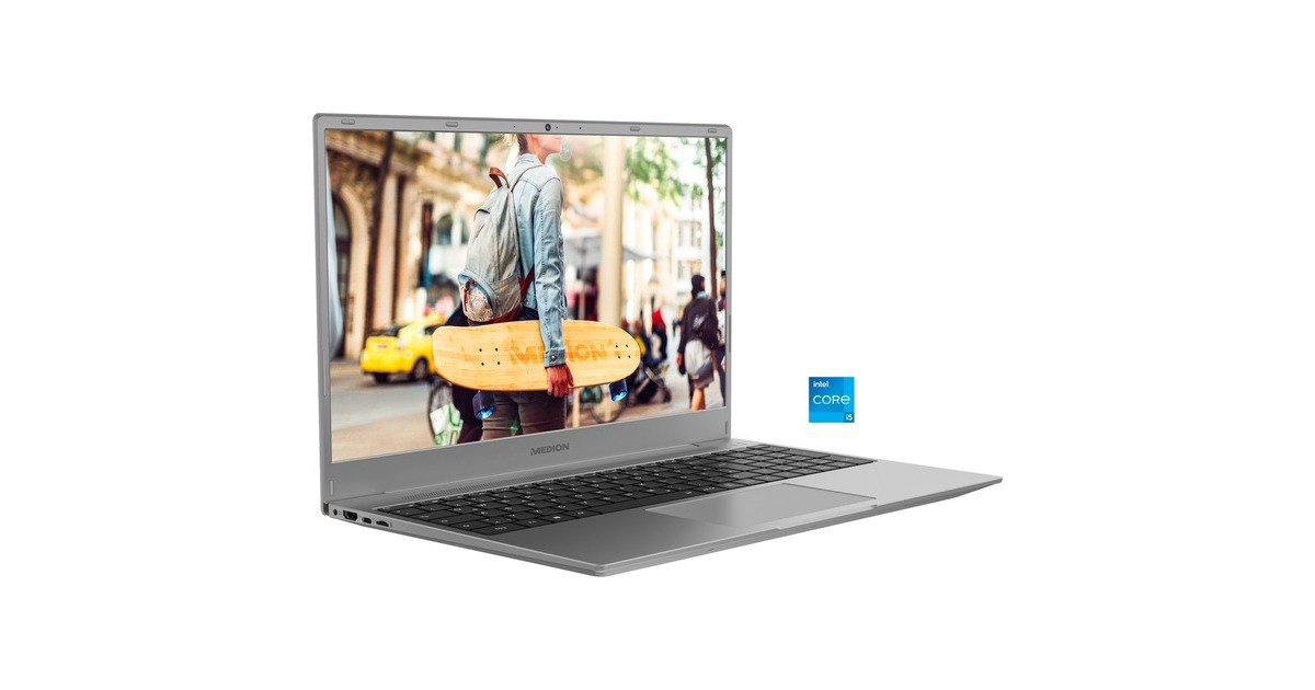 Medion AKOYA E16401 (30036773), Notebook(titan, Windows 11 Home 64-Bit, 40.7 cm (16.1 Zoll), 512 GB SSD)