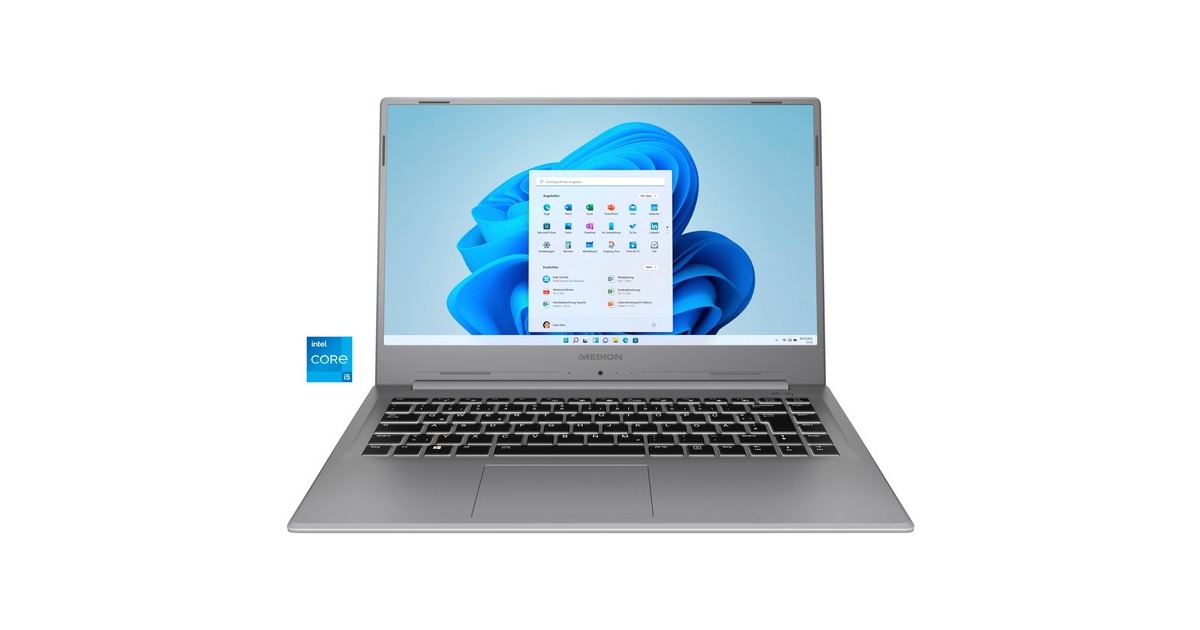 Medion AKOYA S15449 (30035469), Notebook(titan, Windows 11 Home 64-Bit, 39.6 cm (15.6 Zoll), 1 TB SSD)