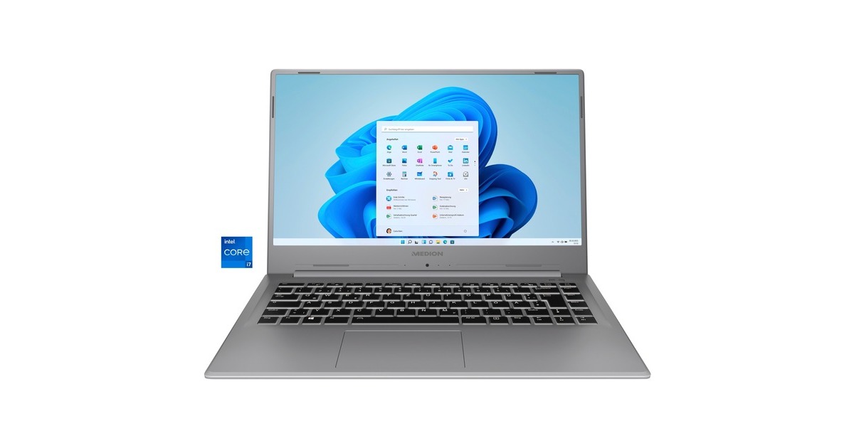 Medion AKOYA S15449 (30036314), Notebook(titan, Windows 11 Home 64-Bit, 39.6 cm (15.6 Zoll), 512 GB SSD)