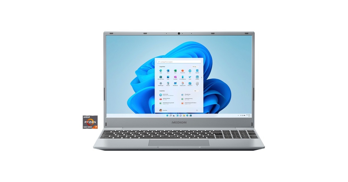 Medion AKOYAE15309 (30036011), Notebook(titan, Windows 11 Home 64-Bit, 39.6 cm (15.6 Zoll), 512 GB SSD)