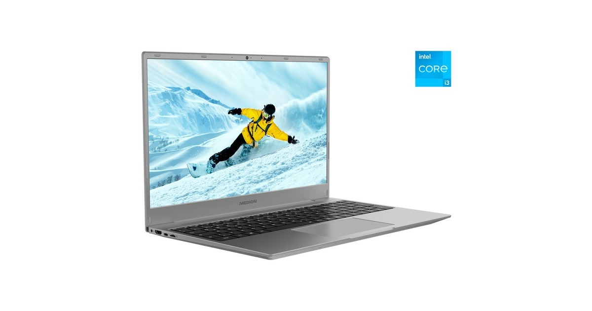 Medion Akoya E16402 (30036050), Notebook(grau, Windows 11 Home im S-Modus 64-Bit, 40.7 cm (16.1 Zoll), 512 GB SSD)