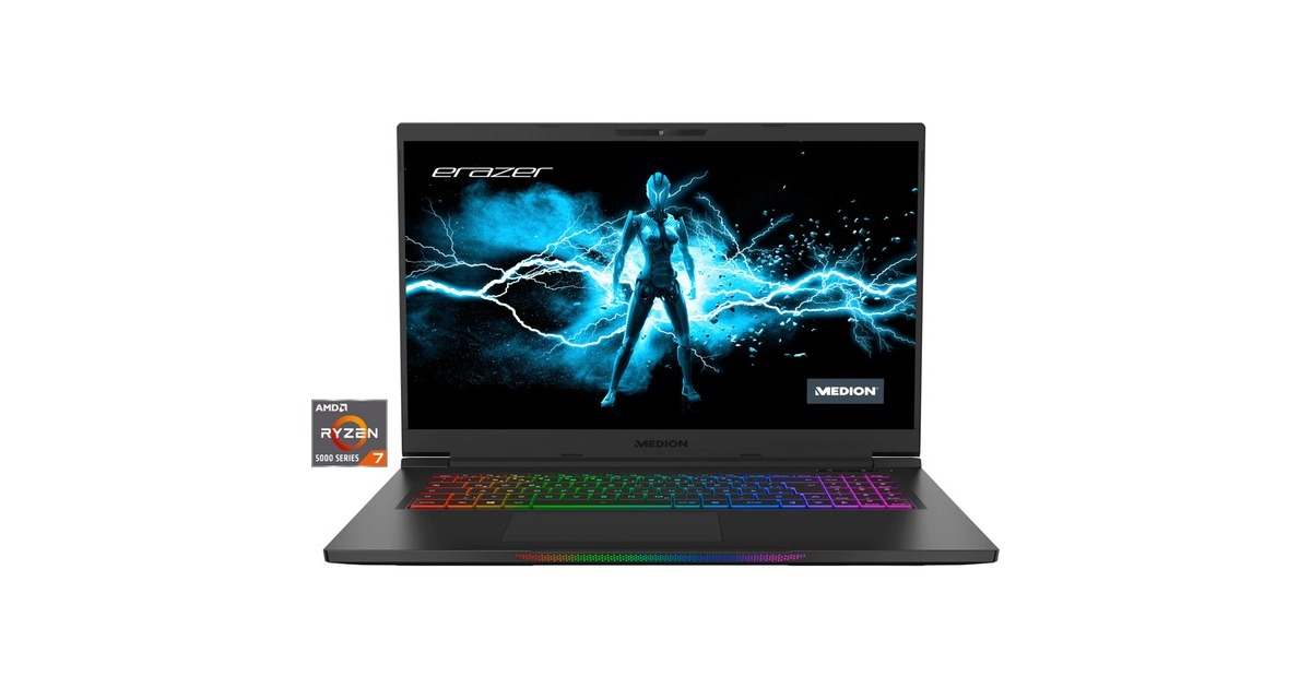 Medion ERAZER Beast X25 (30034140), Gaming-Notebook(schwarz, Windows 10 Home 64-Bit, 43.9 cm (17.3 Zoll) & 240 Hz Display, 1 TB SSD)