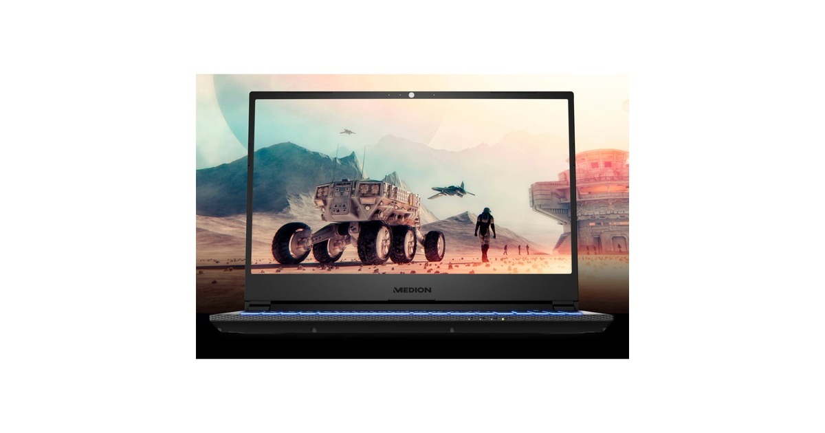 Medion ERAZER Crawler E25 (MD62326), Gaming-Notebook(schwarz, Windows 11 Home 64-Bit, 39.6 cm (15.6 Zoll) & 144 Hz Display, 512 GB SSD)