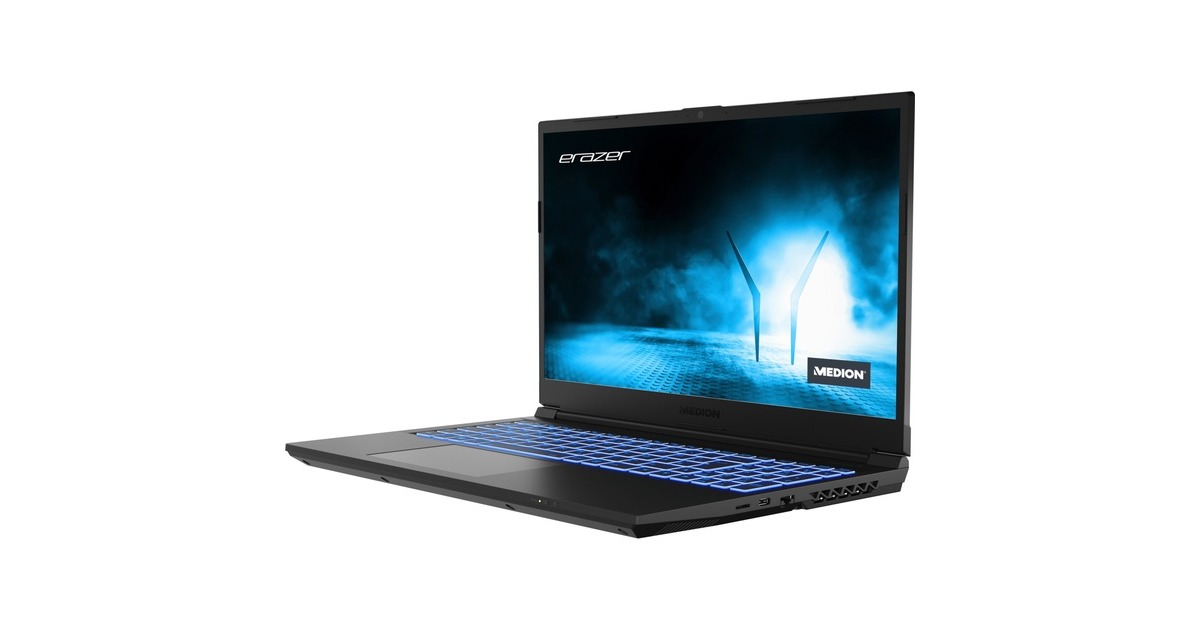 Medion ERAZER Crawler E30 (MD62391), Gaming-Notebook(schwarz, Windows 11 Home 64-Bit, 39.6 cm (15.6 Zoll) & 144 Hz Display, 512 GB SSD)