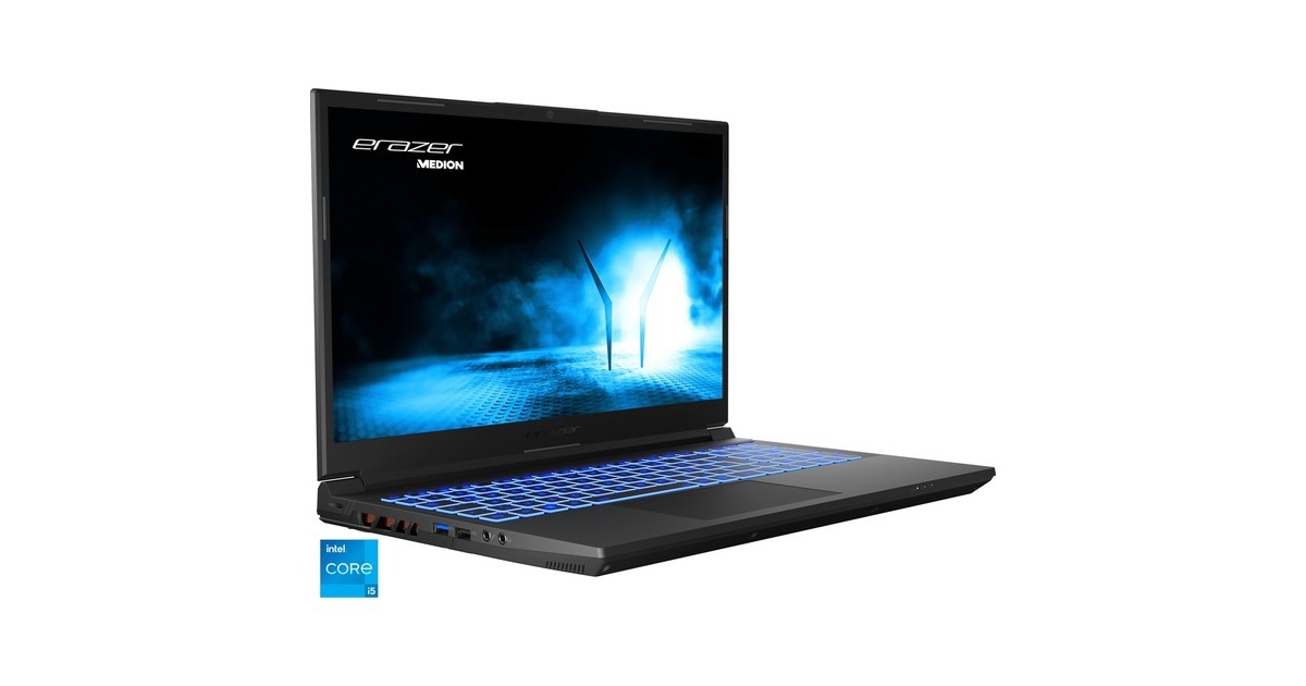 Medion ERAZER Crawler E40 (MD62518), Gaming-Notebook(Windows 11 Home 64-Bit, 39.6 cm (15.6 Zoll) & 144 Hz Display, 512 GB SSD)