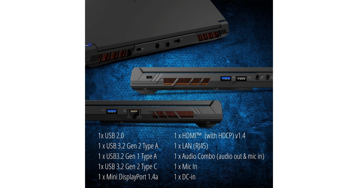 Medion ERAZER Crawler E40 (MD62518), Gaming-Notebook(Windows 11 Home 64-Bit, 39.6 cm (15.6 Zoll) & 144 Hz Display, 512 GB SSD)