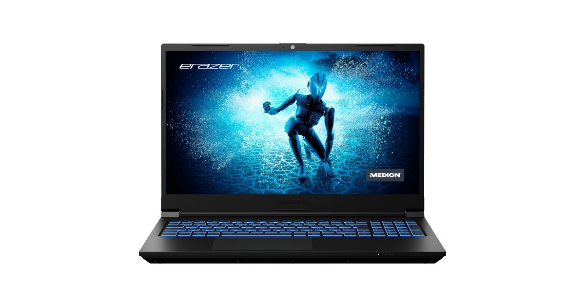 Medion ERAZER Deputy P25 (30034141), Gaming-Notebook(schwarz, Windows 11 Home 64-Bit, 39.6 cm (15.6 Zoll) & 144 Hz Display, 512 GB SSD)