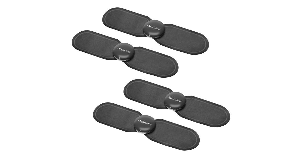 Medisana 4er Set Nachkauf Set "Arm" 79526, Massagegerät(schwarz)