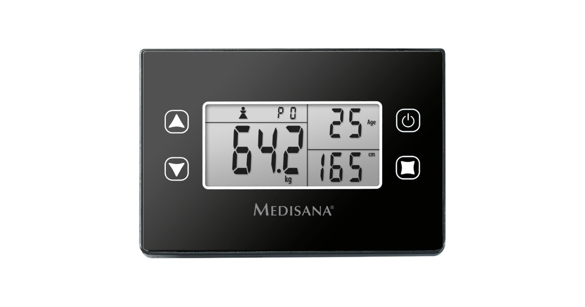 Medisana BS 460 Körperanalysewaage mit abnehmbarem Display(edelstahl/schwarz)