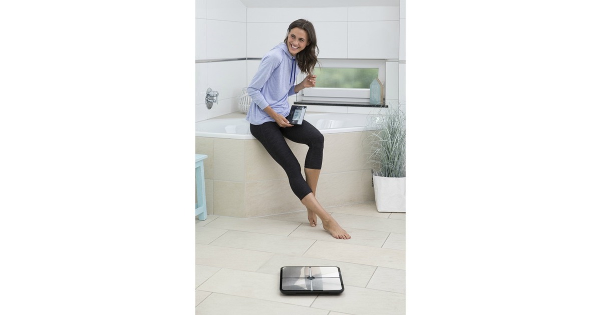 Medisana BS 460 Körperanalysewaage mit abnehmbarem Display(edelstahl/schwarz)