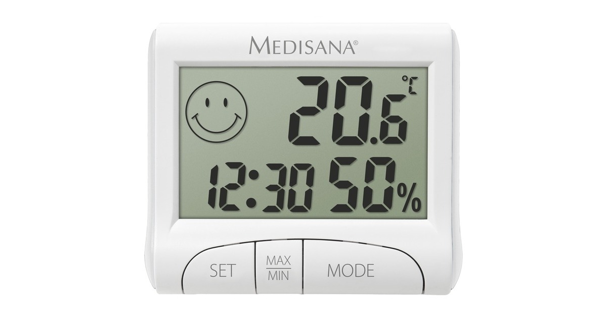 Medisana Digital Thermo-Hygrometer HG 100, Tischuhr(weiß) Medisana Digital Thermo-Hygrometer HG 100, Tischuhr(weiß)