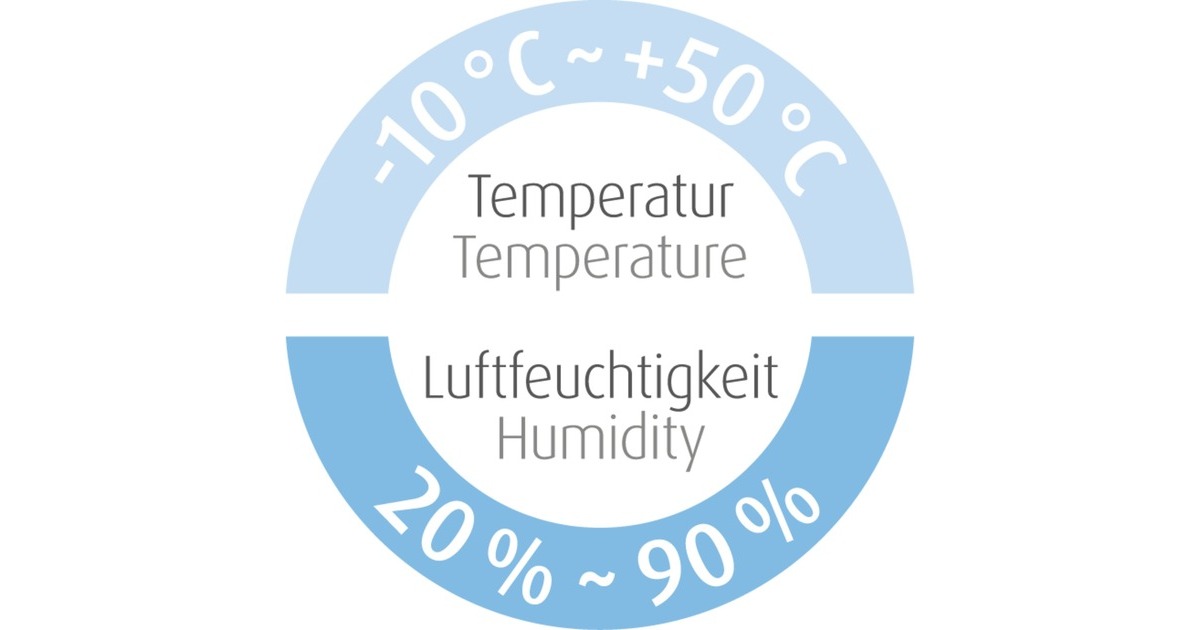 Medisana Digital Thermo-Hygrometer HG 100, Tischuhr(weiß)