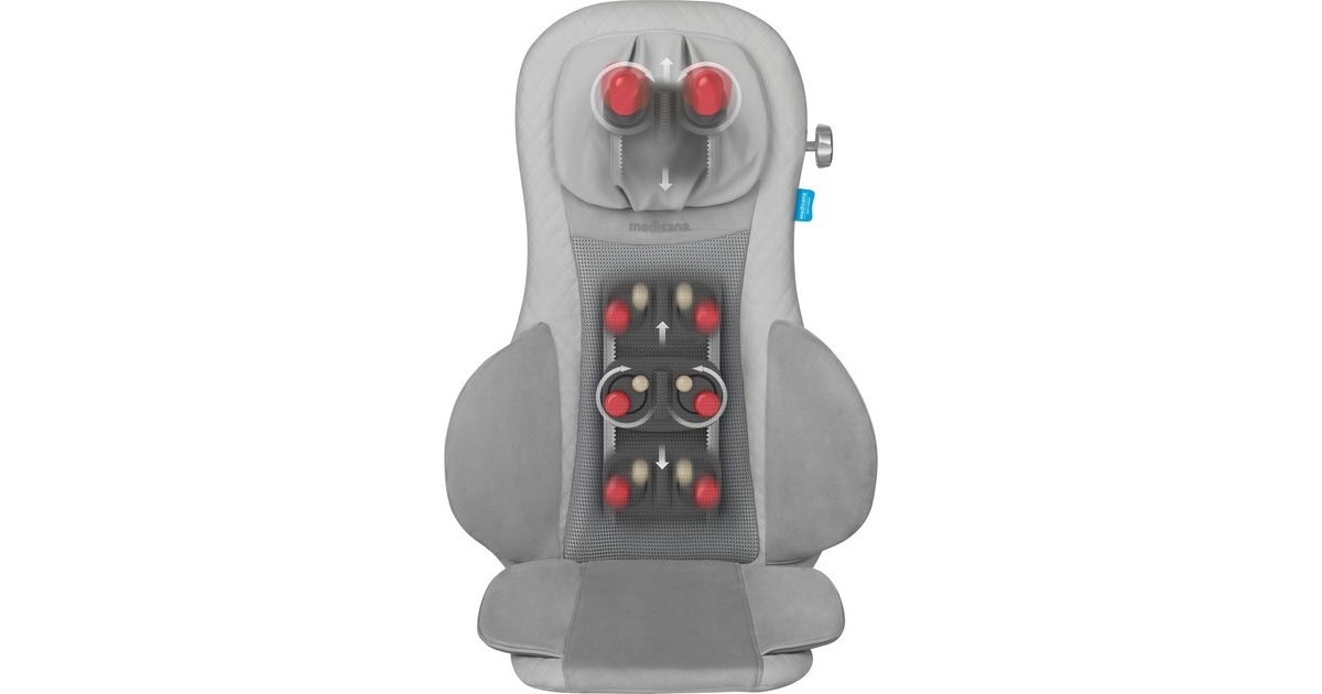 Medisana MCG 820 Komfort Shiatsu-Akupressur-Massagesitzauflage, Massagegerät(schwarz)