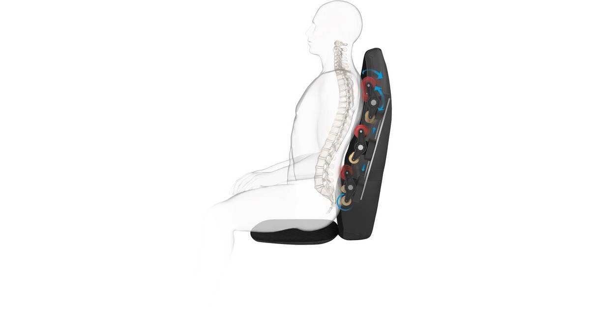 Medisana Premium Shiatsu-Massagesitzauflage MC 824, Massagegerät(grau)