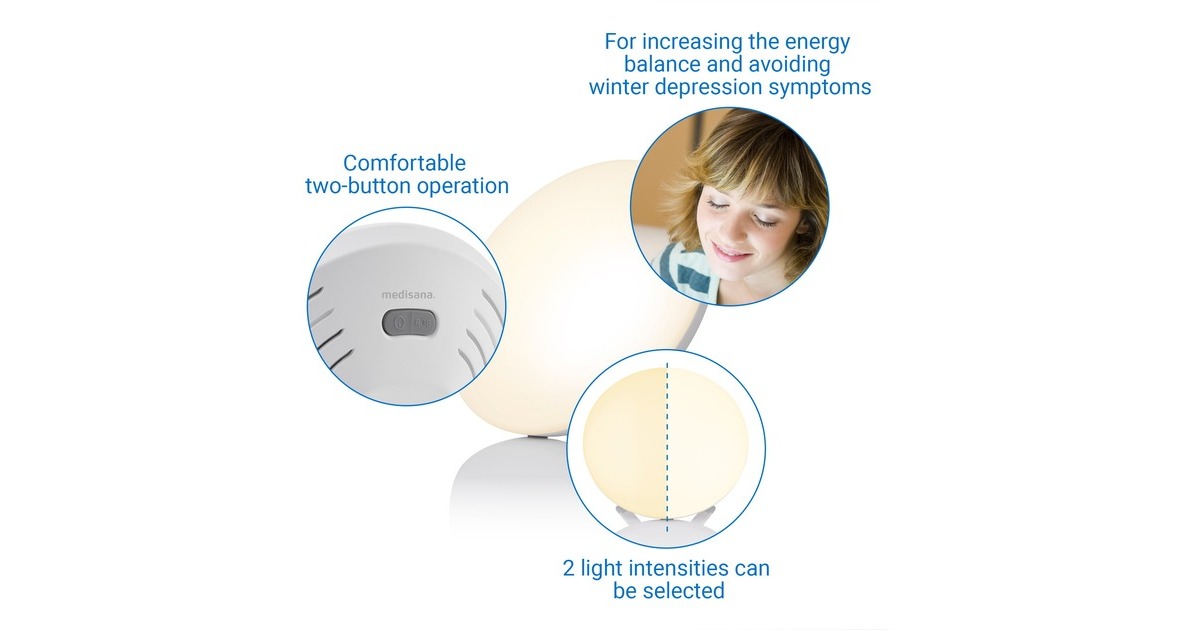 Medisana Tageslichtlampe LT 500, Lichttherapie(weiß, mit Farbwechsel)