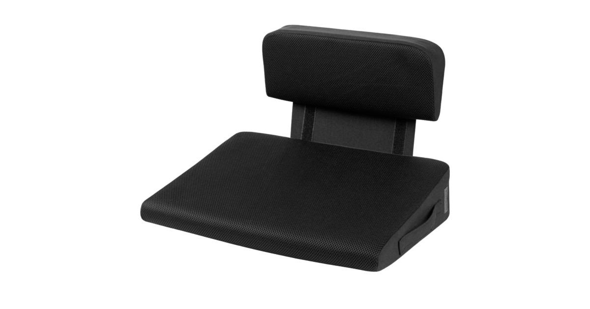 Medisana Wärme-Keilkissen mit Lendenwirbelstütze OL 350, Heizkissen(schwarz)