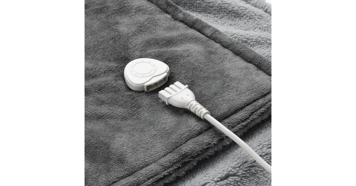 Medisana Wärmedecke 3in1 HB 677, Heizdecke(grau/hellgrau, 130 x 160 cm)