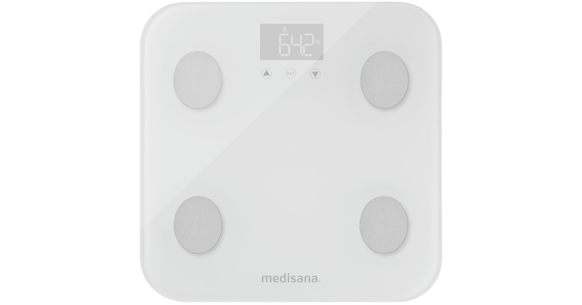 Medisana connect WiFi & Bluetooth Körperanalysewaage BS 600(weiß)
