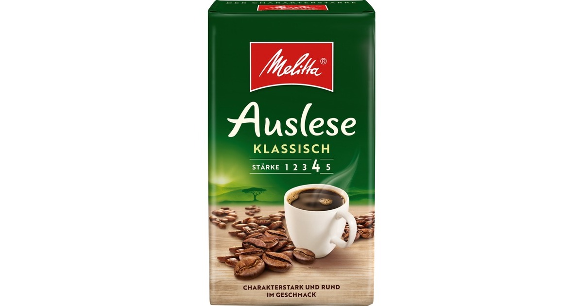 Melitta Auslese Klassisch gemahlen, Kaffee(Intensität: 4/5)