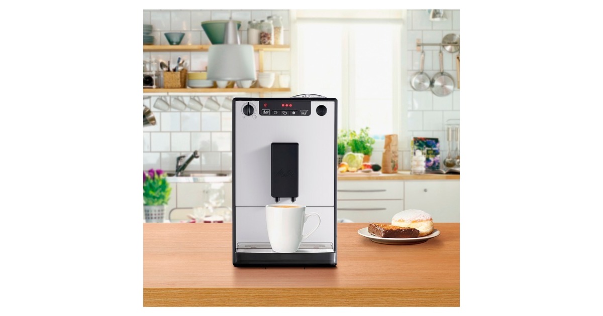 Melitta Caffeo Solo E950-766 EU, Vollautomat(silber, Pure Silver)