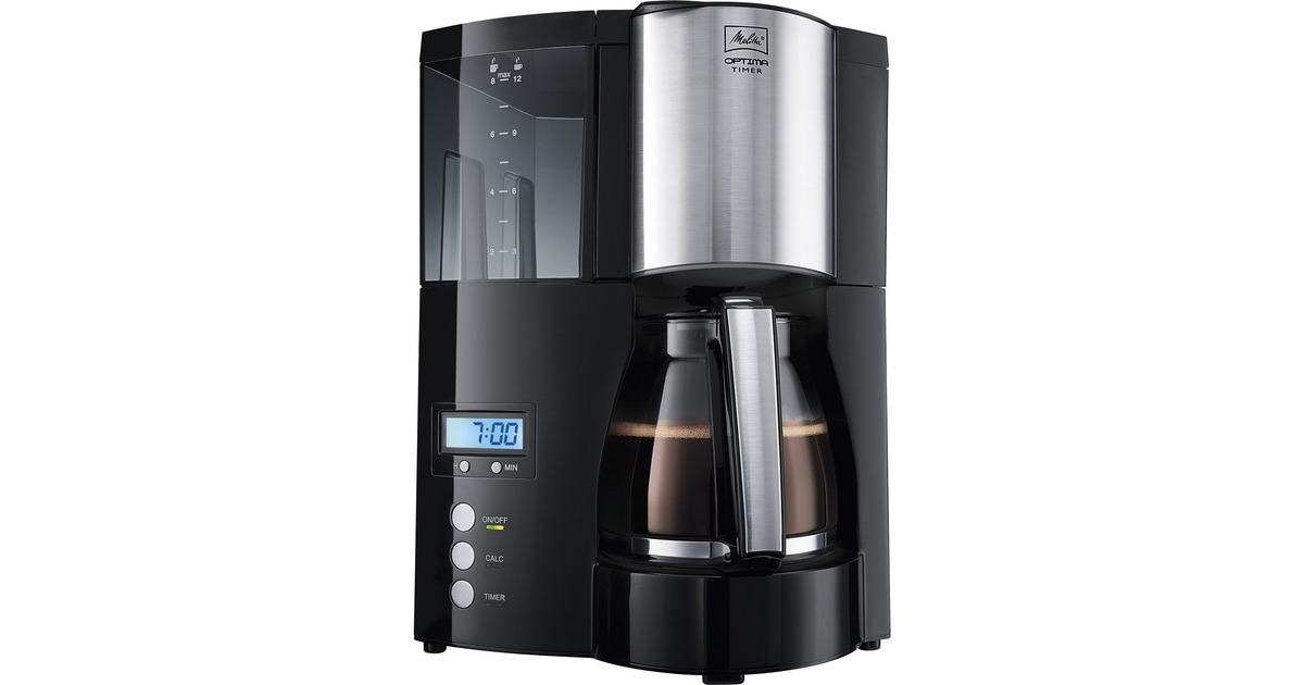 Melitta Optima Timer, Filtermaschine(schwarz/edelstahl)