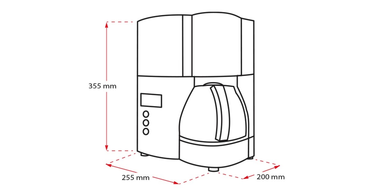 Melitta Optima Timer, Filtermaschine(schwarz/edelstahl)