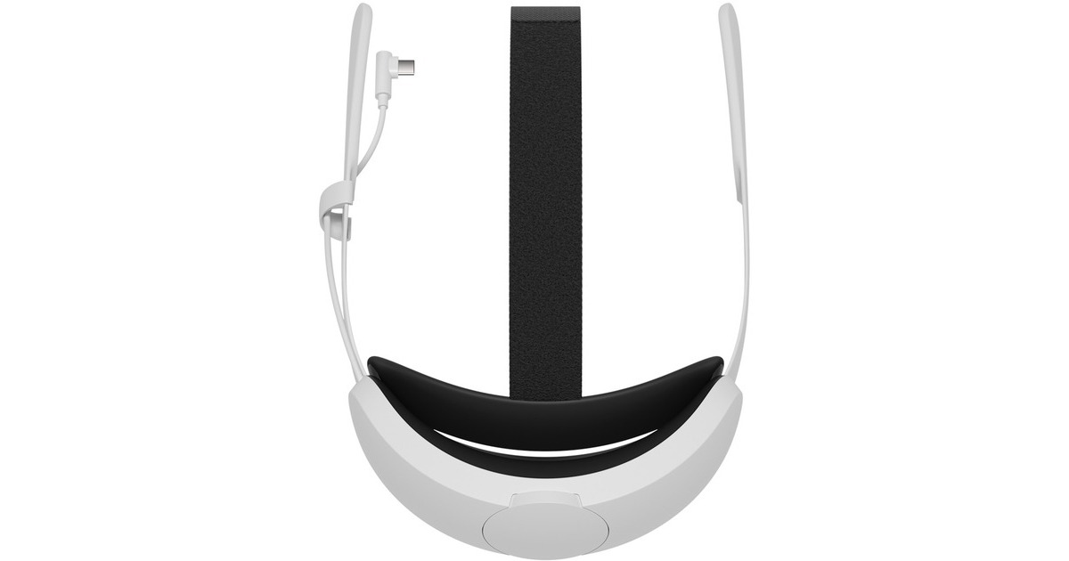 Meta Quest 2 Elite-Riemen mit Batterie(weiß/schwarz)