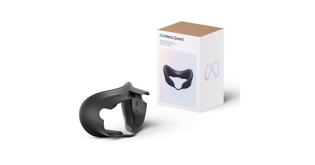 Meta Quest 3 Headset-Einlage aus Silikon, Stütze(schwarz)