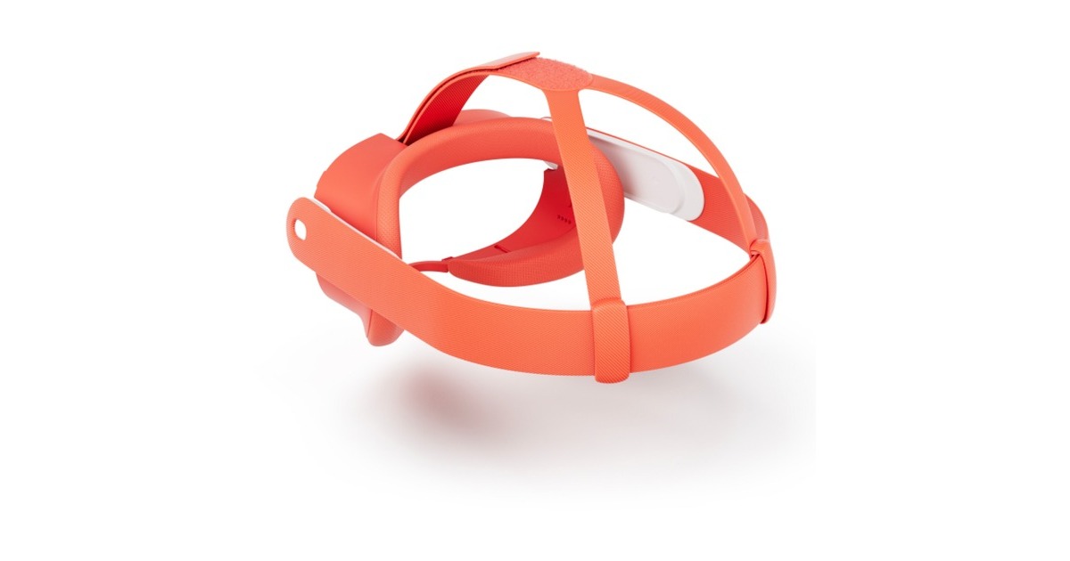 Meta Quest 3 Headset-Einlage und Headset-Riemen (Blood Orange)(orange)