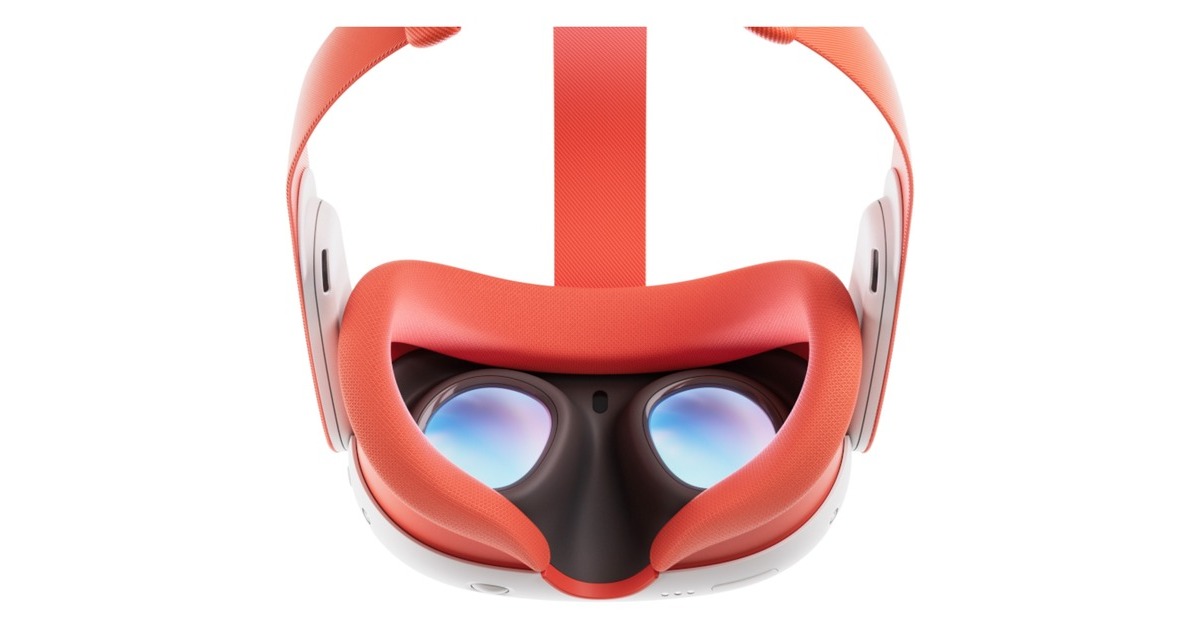 Meta Quest 3 Headset-Einlage und Headset-Riemen (Blood Orange)(orange)