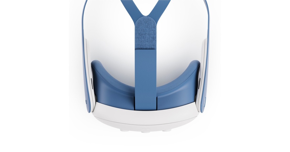 Meta Quest 3 Headset-Einlage und Headset-Riemen (Elemental Blue)(blau)