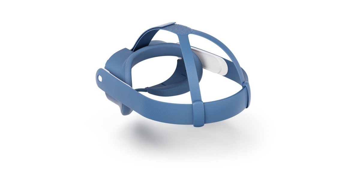 Meta Quest 3 Headset-Einlage und Headset-Riemen (Elemental Blue)(blau)