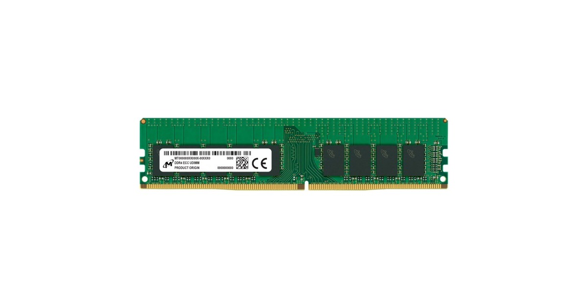 Micron DIMM 32 GB DDR4-3200, Arbeitsspeicher(grün, MTA18ASF4G72AZ-3G2R) Micron DIMM 32 GB DDR4-3200, Arbeitsspeicher(grün, MTA18ASF4G72AZ-3G2R)