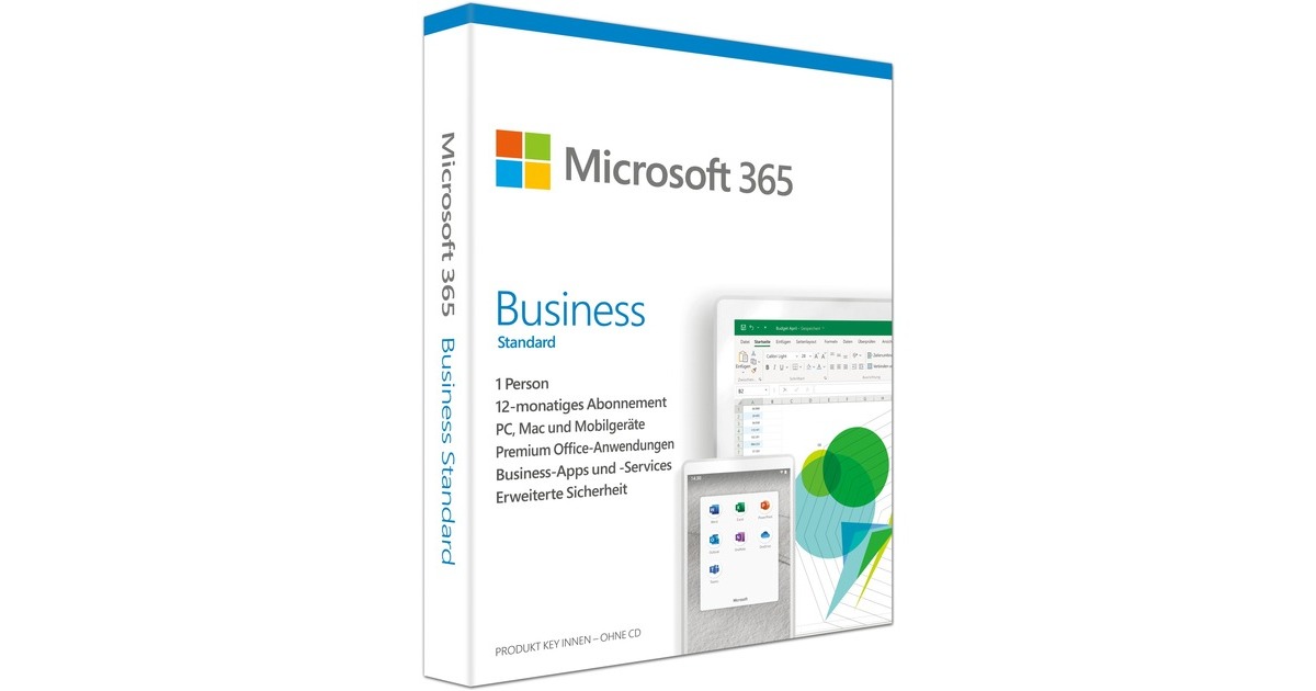 Microsoft 365 Business Standard Subscrip, Office-Software(Deutsch, 1 Jahr)