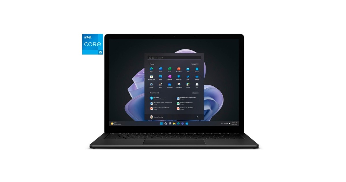 Microsoft Surface Laptop 5 Commercial, Notebook(schwarz, Windows 11 Pro, 512GB, i5, 34.3 cm (13.5 Zoll), 512 GB SSD)